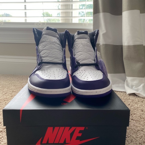 AIR JORDAN 1 retro og “Court Purple” deadstock 11M - Picture 3 of 7